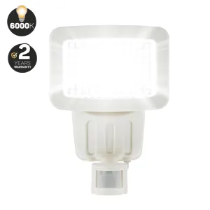 120 LED Solar Security Light (White) — with separate solar panel