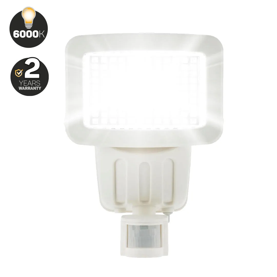 120 LED Solar Security Light (White) — with separate solar panel