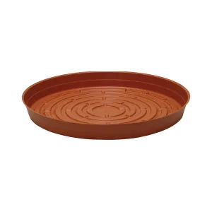 12" Terra Cotta Vinyl Plant Saucer