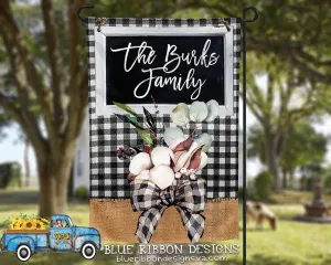 12X18" Single or Double Sided Plaid and Cotton Garden Flag