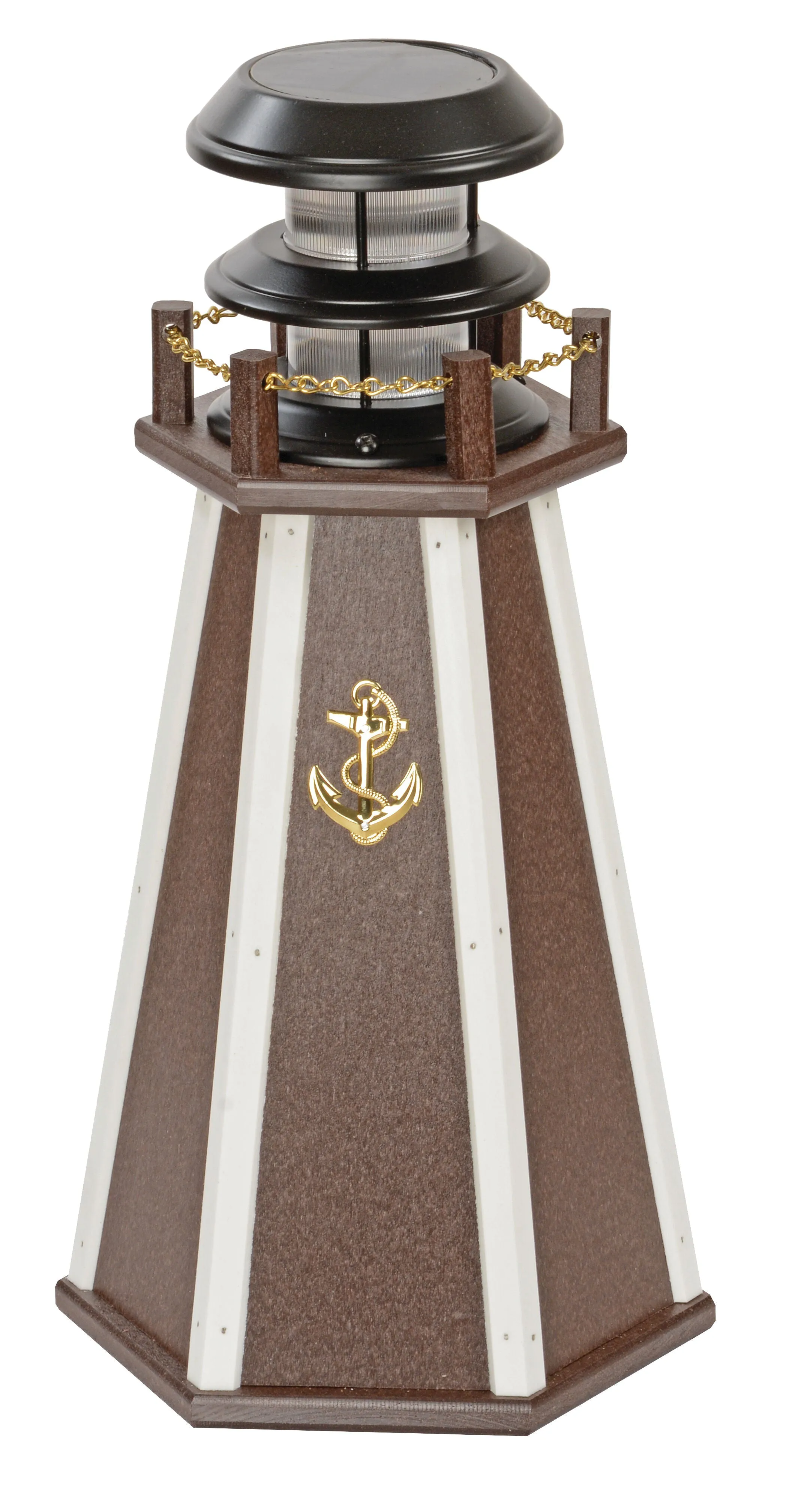 18 Inch Accent Poly Solar Lighthouse