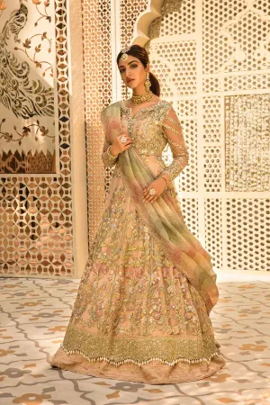 1A SHEESHAY HAZARON - BLUSH | Crimson X Saira Shakira Wedding Collection '22 | Unstitched Embroidered Velvet Suits