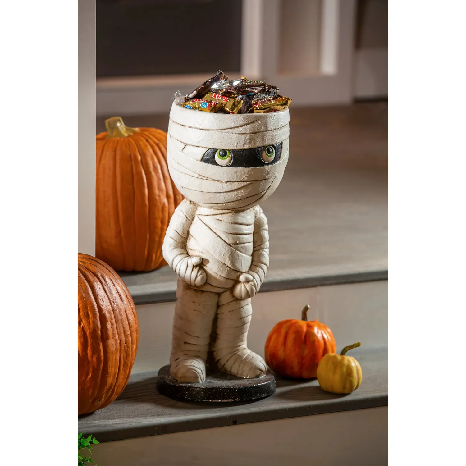 20"H Mummy Candy Bowl Garden Statuary,84g3122