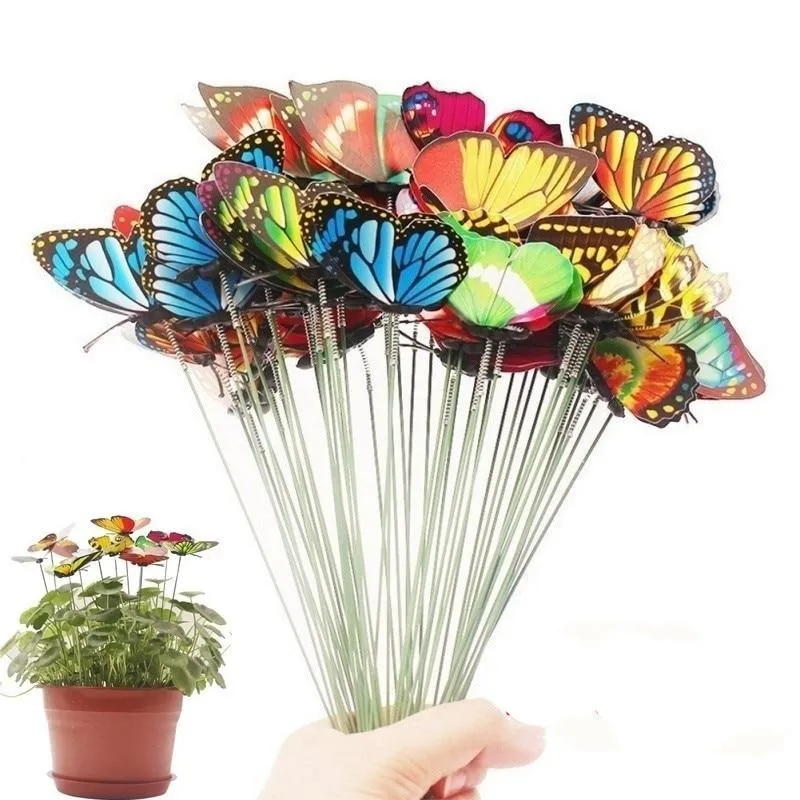 24pcs Bunch of Butterflies Garden Yard Planter