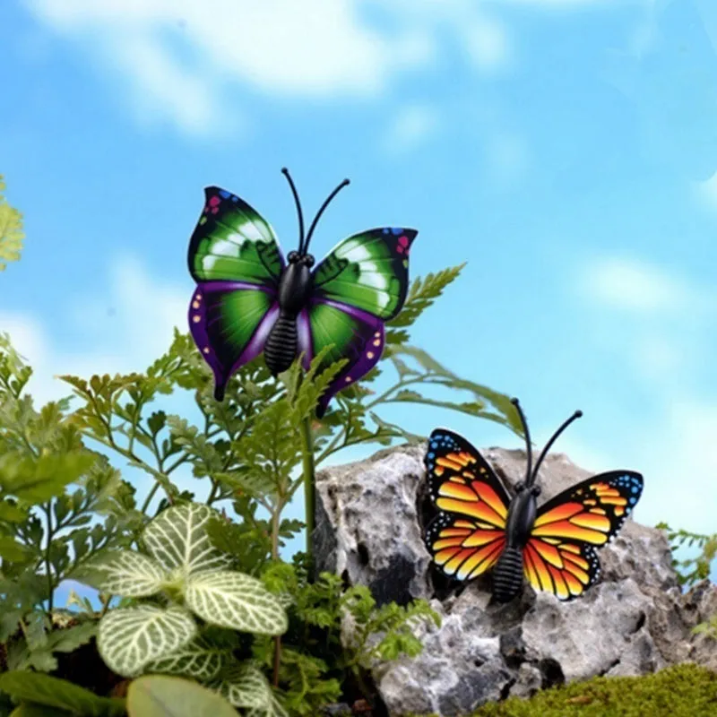 24pcs Bunch of Butterflies Garden Yard Planter