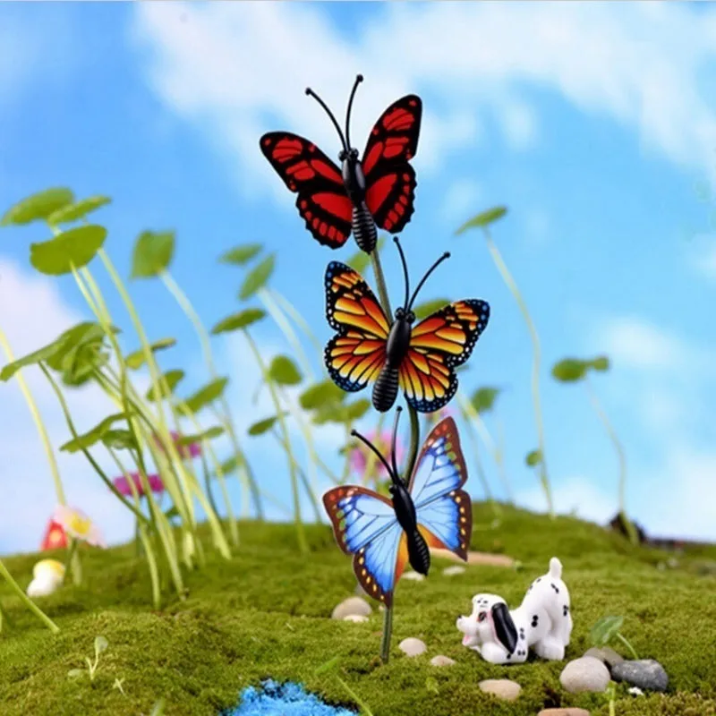 24pcs Bunch of Butterflies Garden Yard Planter