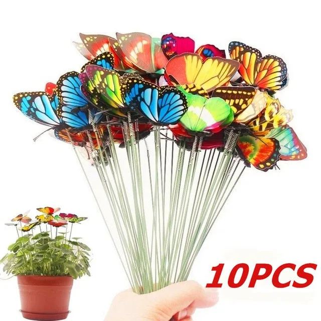24pcs Bunch of Butterflies Garden Yard Planter