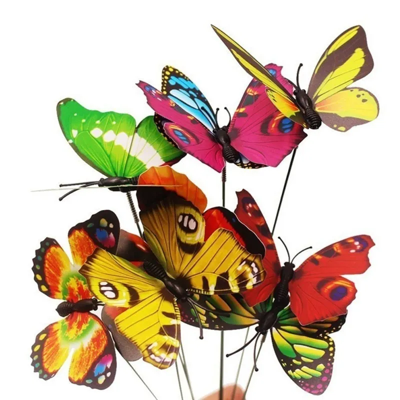 24pcs Bunch of Butterflies Garden Yard Planter