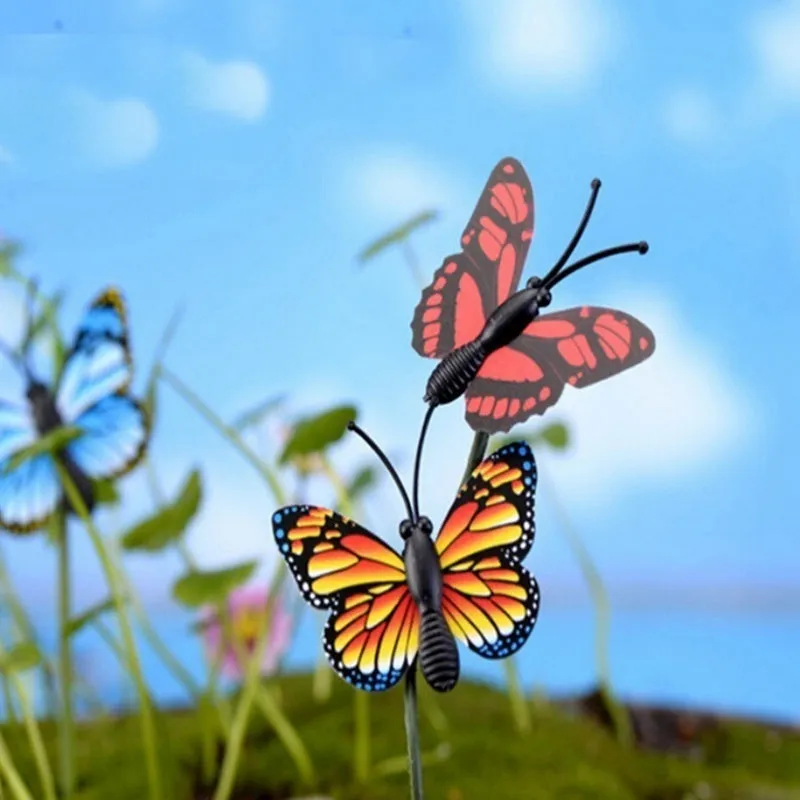 24pcs Bunch of Butterflies Garden Yard Planter