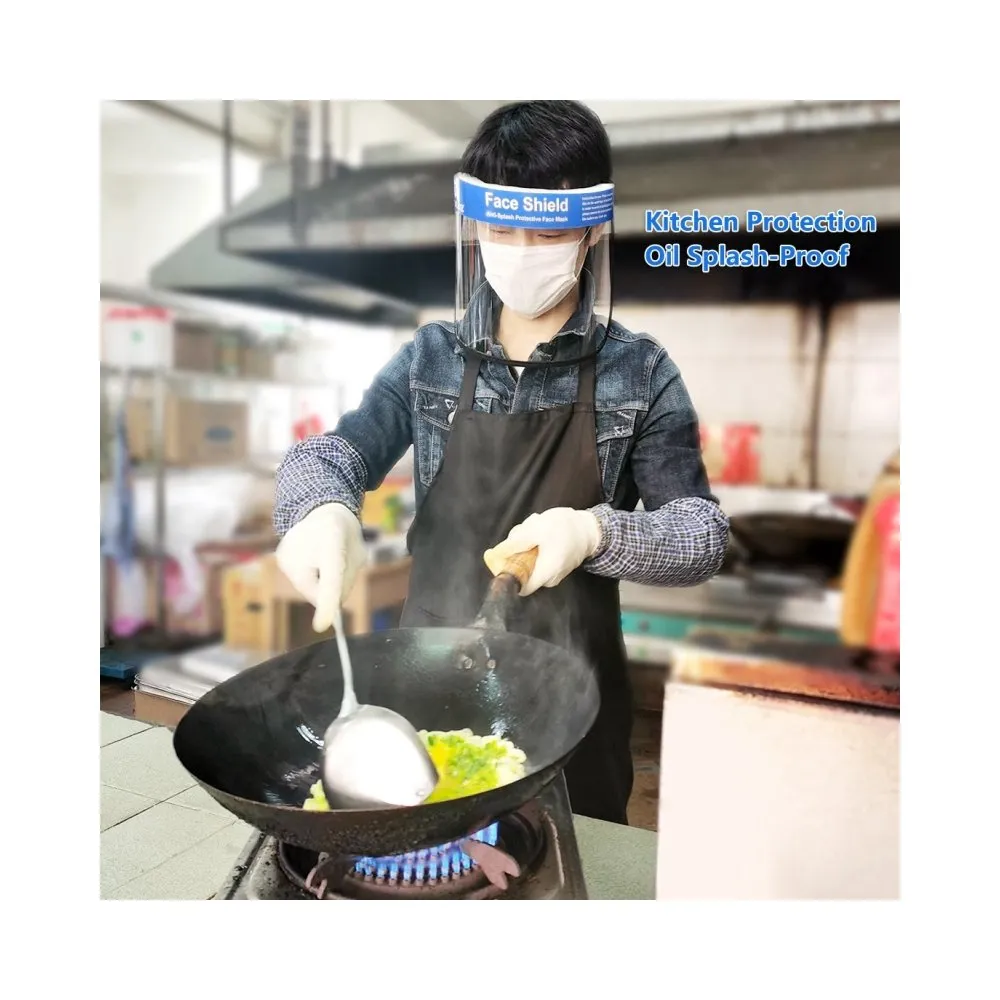 2PCS Transparent Face Guard Anti-Splash Protective Face Covers