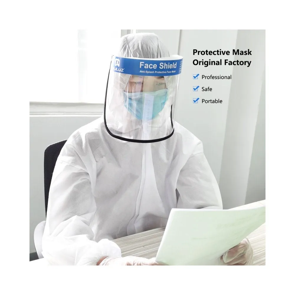 2PCS Transparent Face Guard Anti-Splash Protective Face Covers