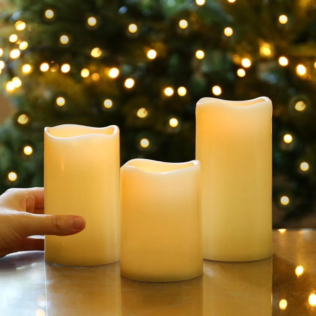 3 Pcs Outdoor LED Candle Light