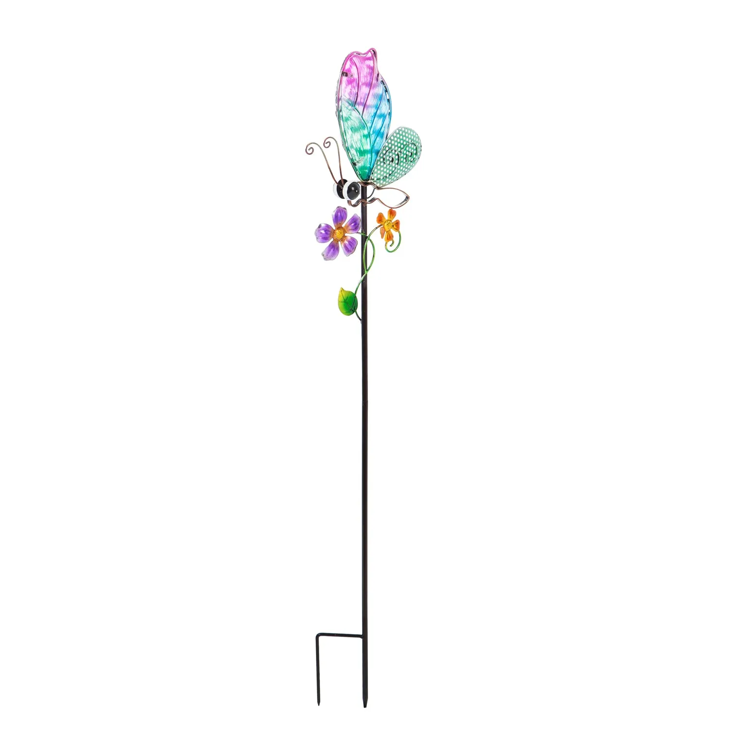 36"H Secret Solar Garden Stakes, 3 Asst, Butterfly, Dragonfly, Bird,2sp6101