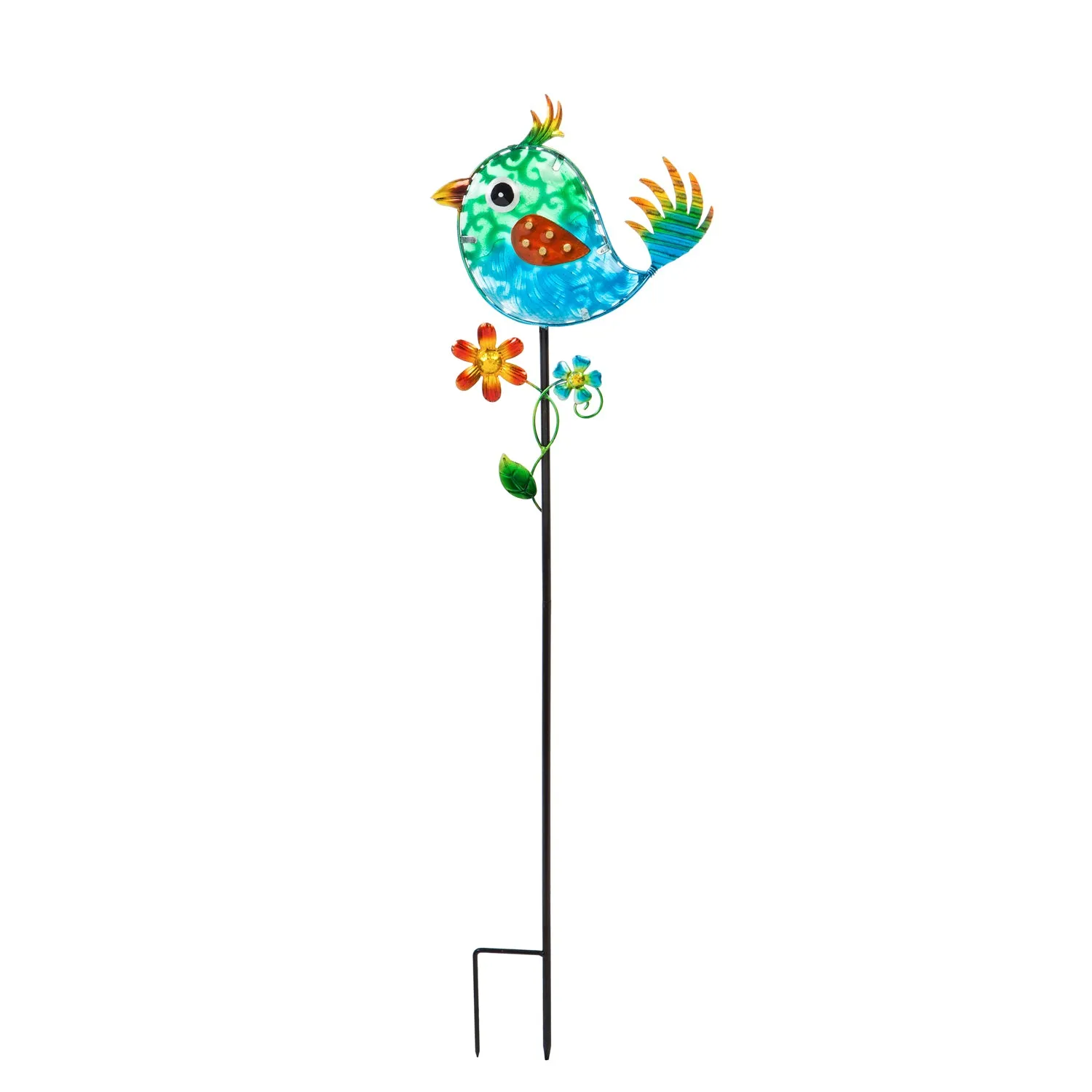 36"H Secret Solar Garden Stakes, 3 Asst, Butterfly, Dragonfly, Bird,2sp6101