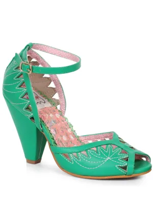 4 Open Toe Stitching Detail Ankle Strap Heel