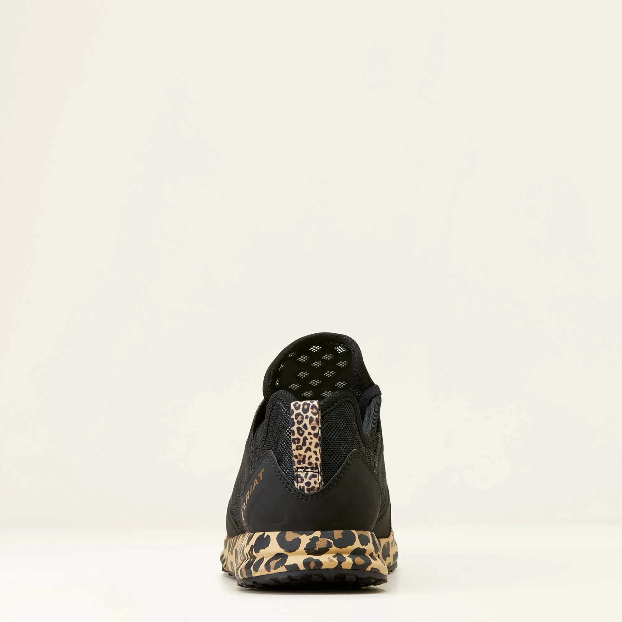 40% OFF - ARIAT Fuse Trainers - Womens - Black Mesh / Leopard Print - Size: UK 5