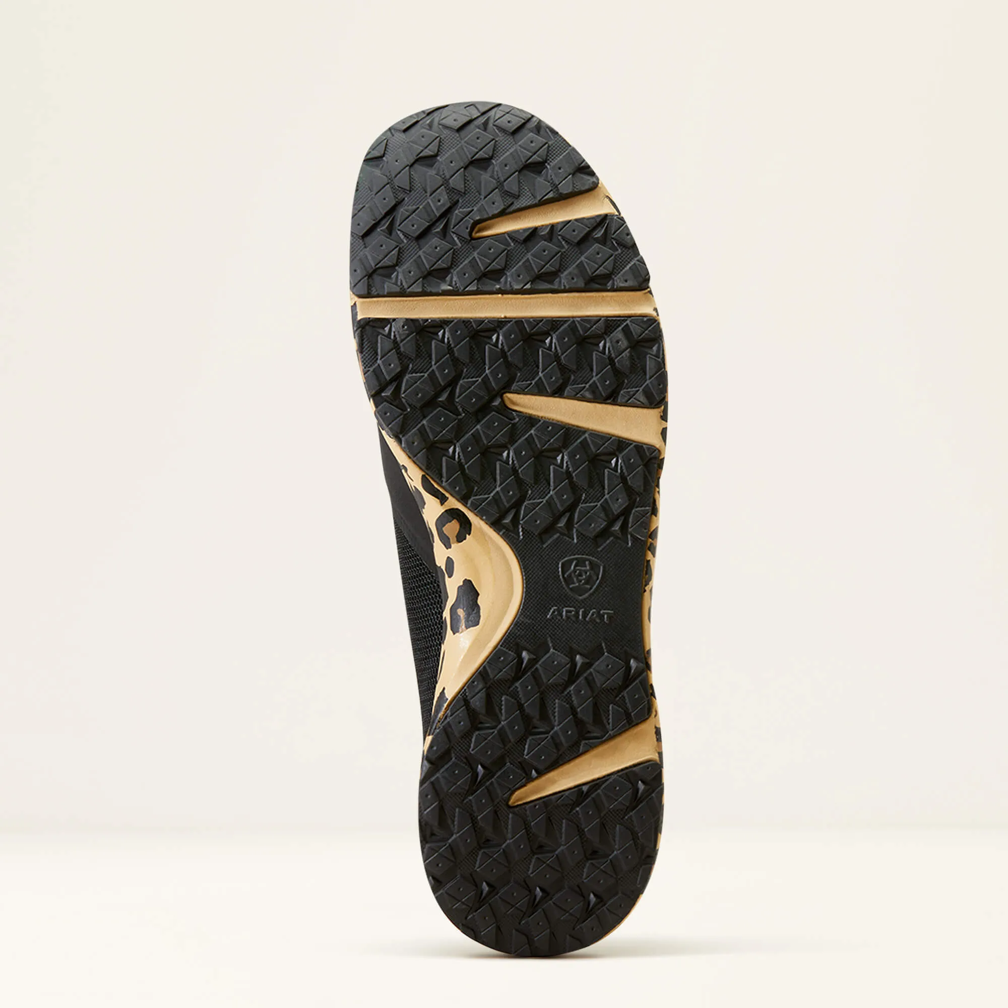 40% OFF - ARIAT Fuse Trainers - Womens - Black Mesh / Leopard Print - Size: UK 5