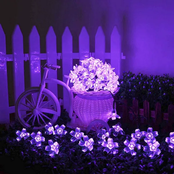 50 LED 8 Modes Waterproof Flower Garden Christmas Lights