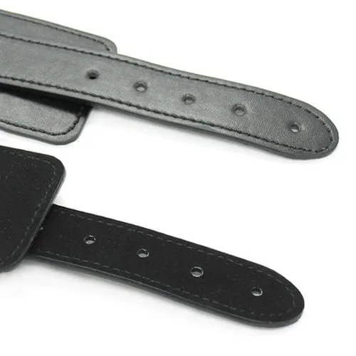 5713M      Heavy Weight Vegan Leather Loop & O-Ring Ankle Cuffs