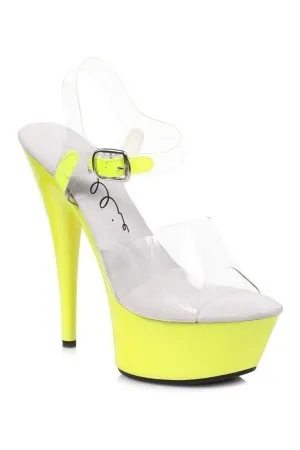 609-ROXY Platform Sandal  | Yellow Patent