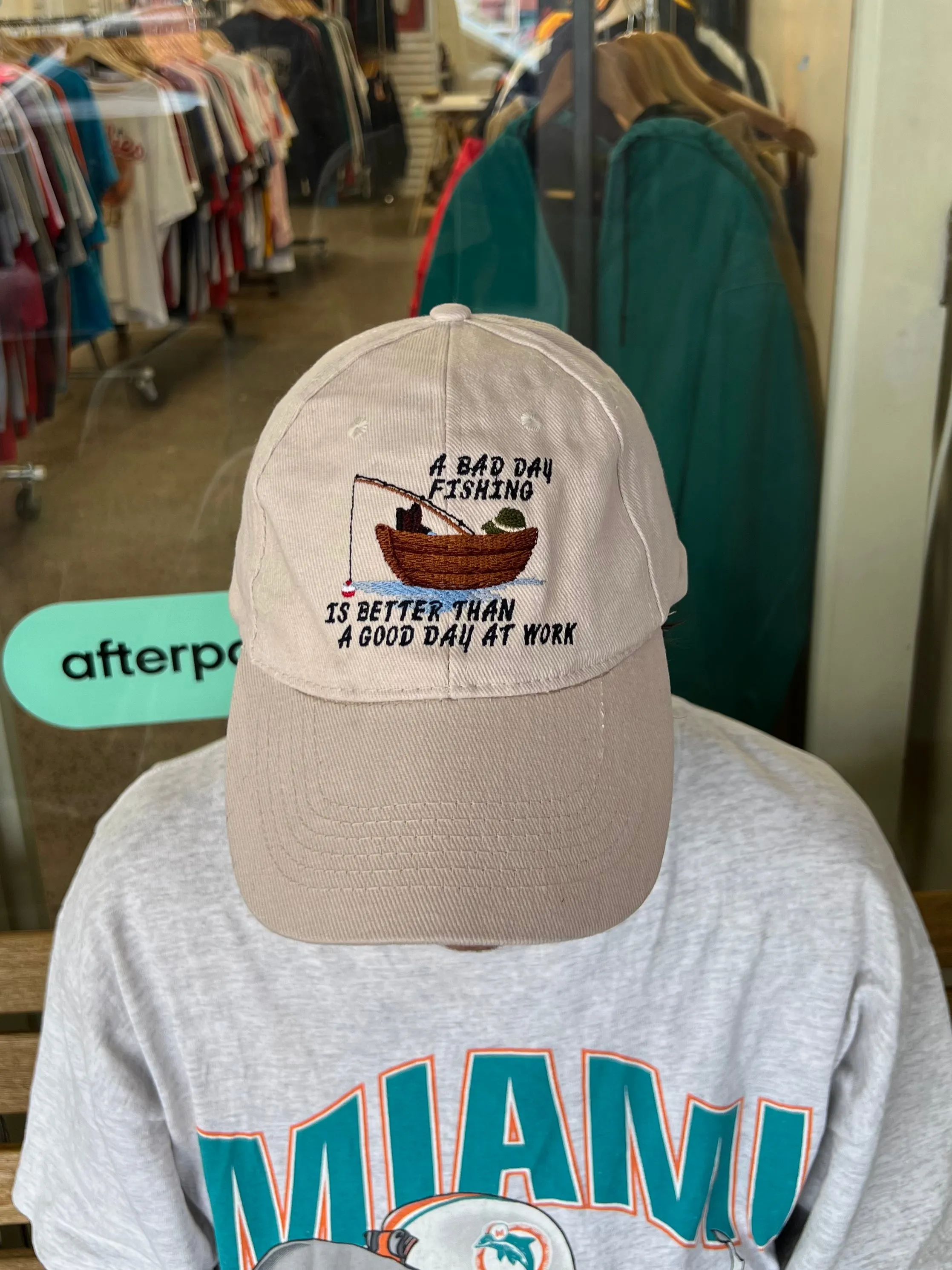 90's Fishing Embroidered Vintage Cap