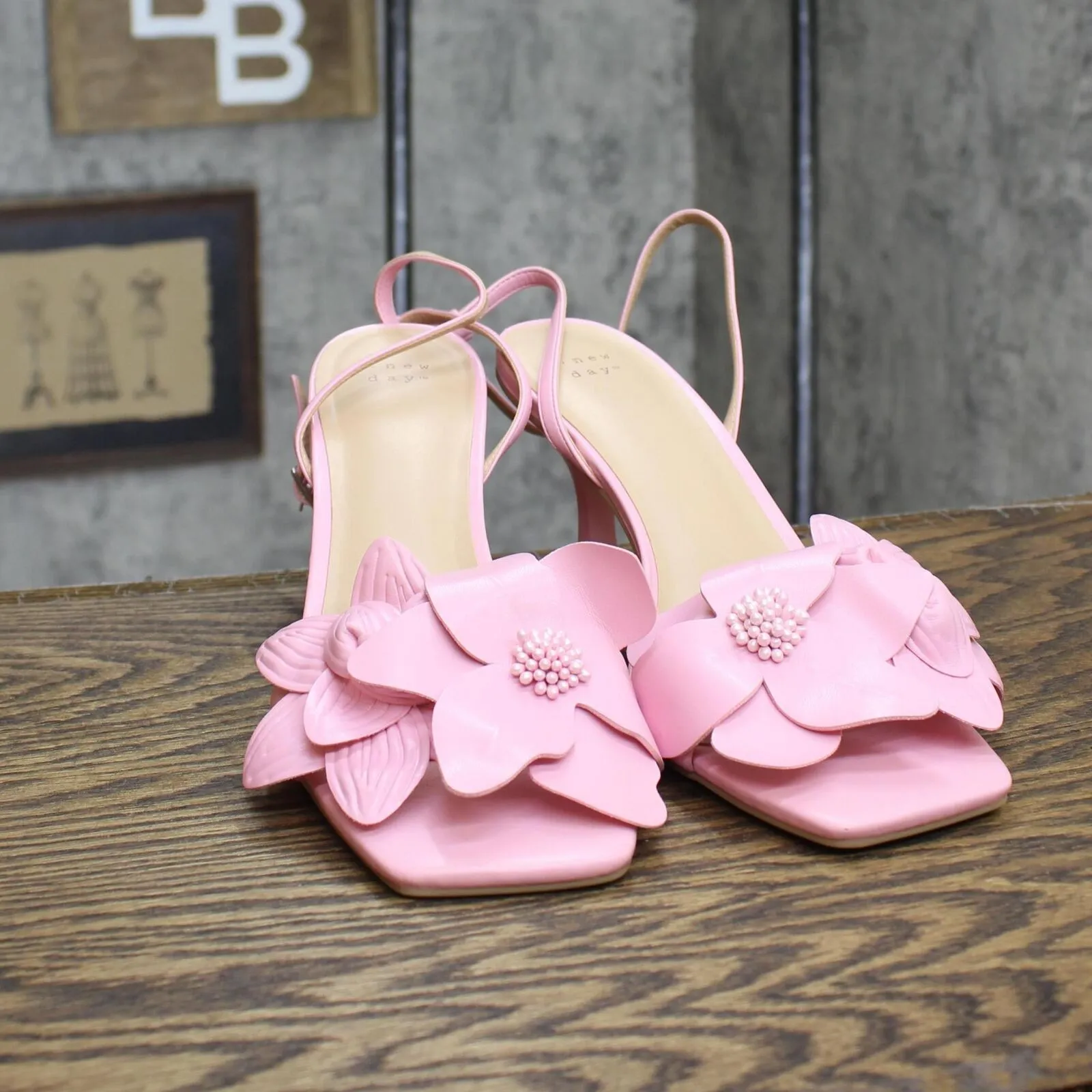 A New Day Women's Antonette Heels 89530458 Pink 9.5M