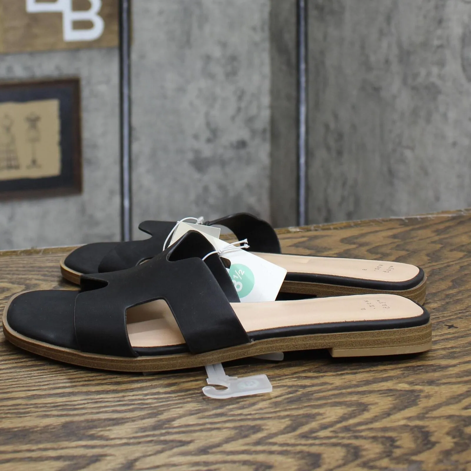 A New Day Women's Nina Slide Sandals 88870712 Black 8.5M