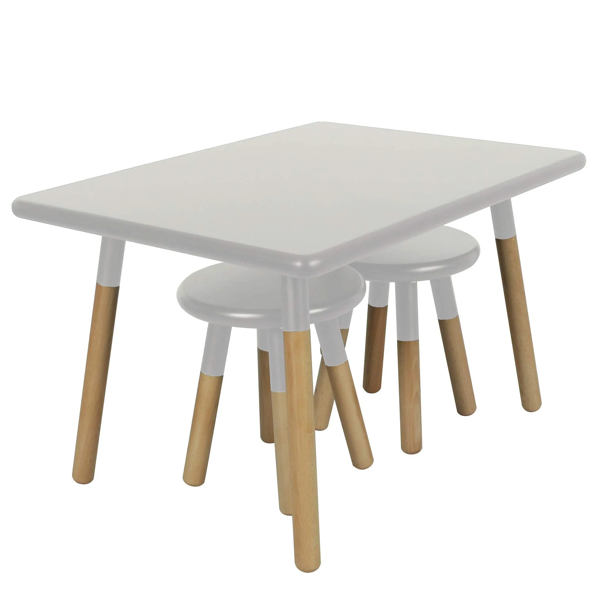 ACEssentials Kids Dipped Table and Stool Set