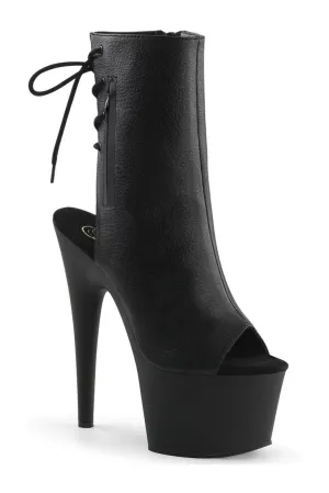 ADORE-1018 Platform Boot  | Black Faux Leather