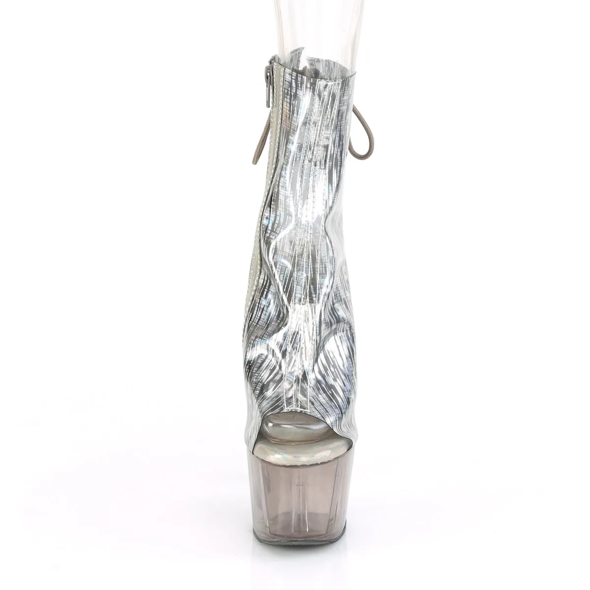 ADORE-1018HCT  Clear-Silver Holographic TPU/Smoke Tinted