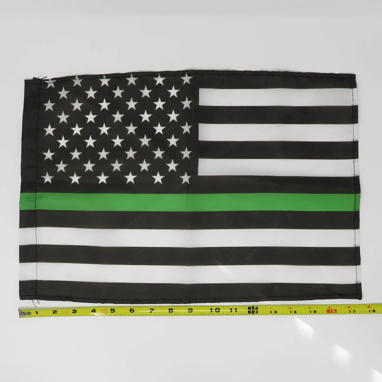 American Flag Thin Green Line Garden Flag