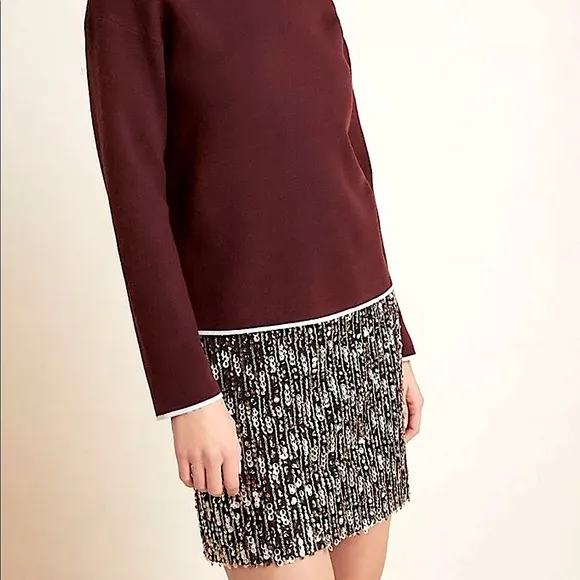 Anthropologie Corey Lynn Calter Sequined Miniskirt Size Small NWT