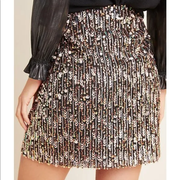 Anthropologie Corey Lynn Calter Sequined Miniskirt Size Small NWT