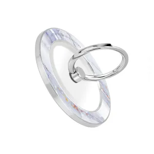 Arctic Ocean - Silver MagSafe Phone Grip and Ring Holder Stand