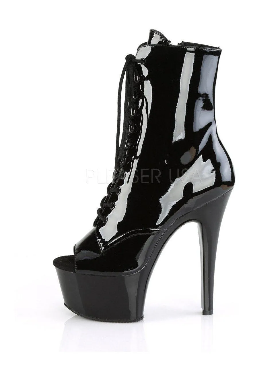 ASPIRE-1021 Platform Ankle Boot | Black Patent