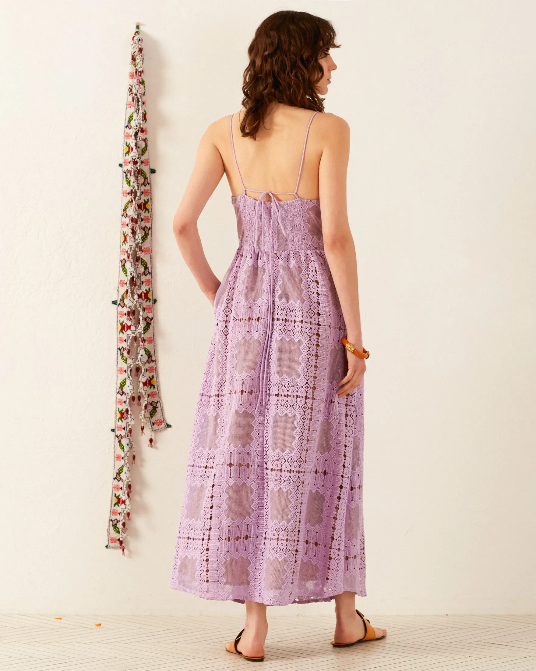 Autumn Lavender Picnic Dress