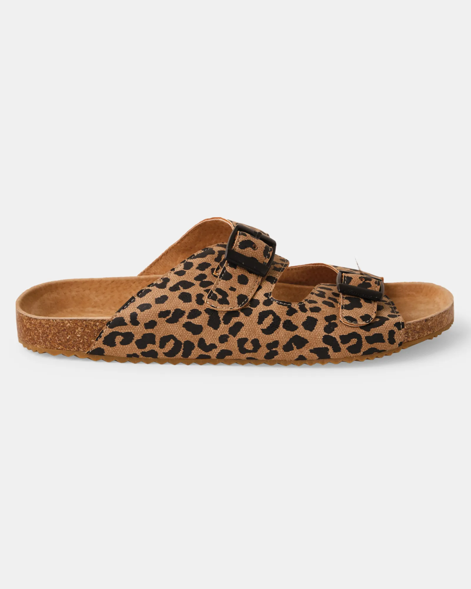 Bailey Slide - Tan Leopard