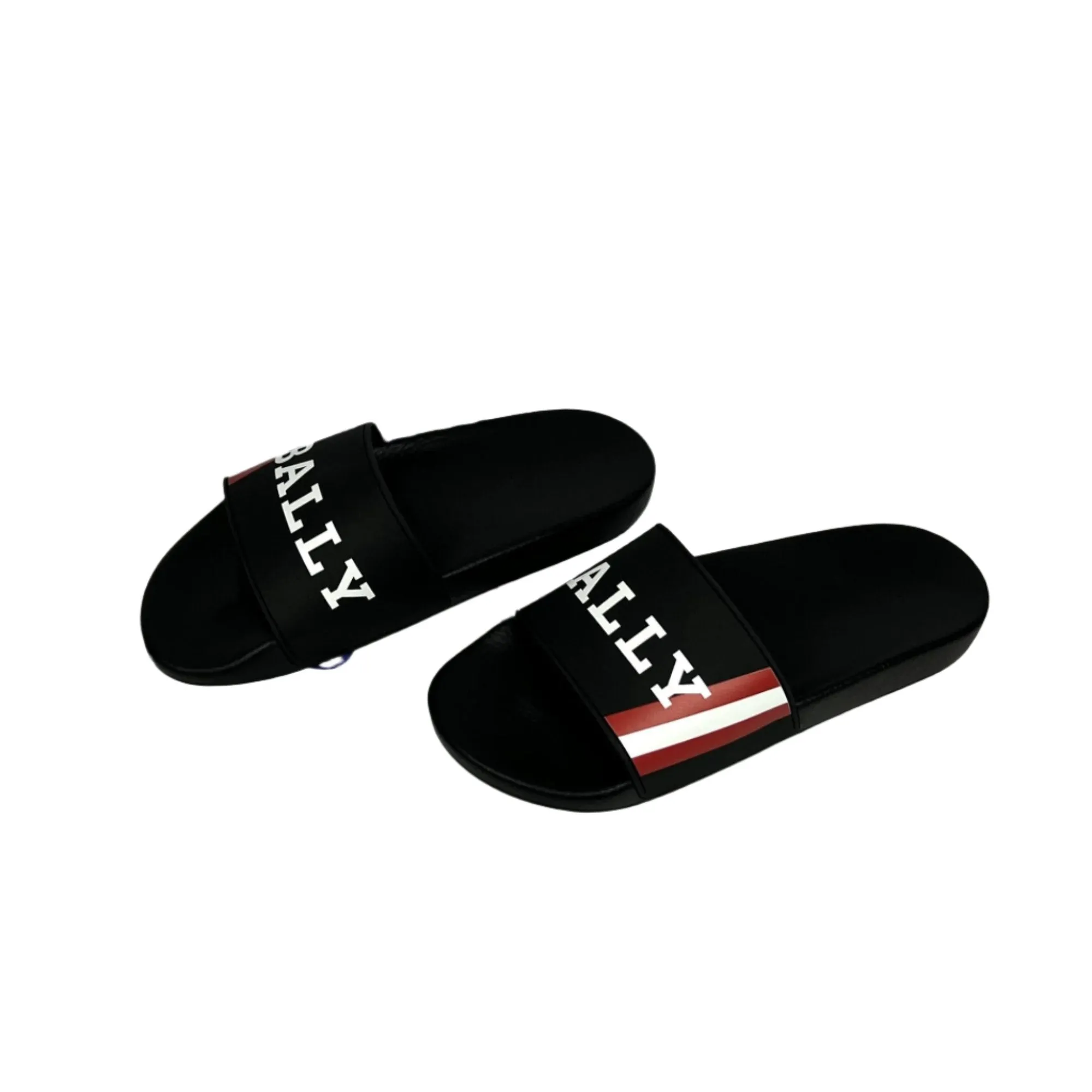 Bally Mens Simon Black Rubber Sandals