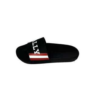 Bally Mens Simon Black Rubber Sandals