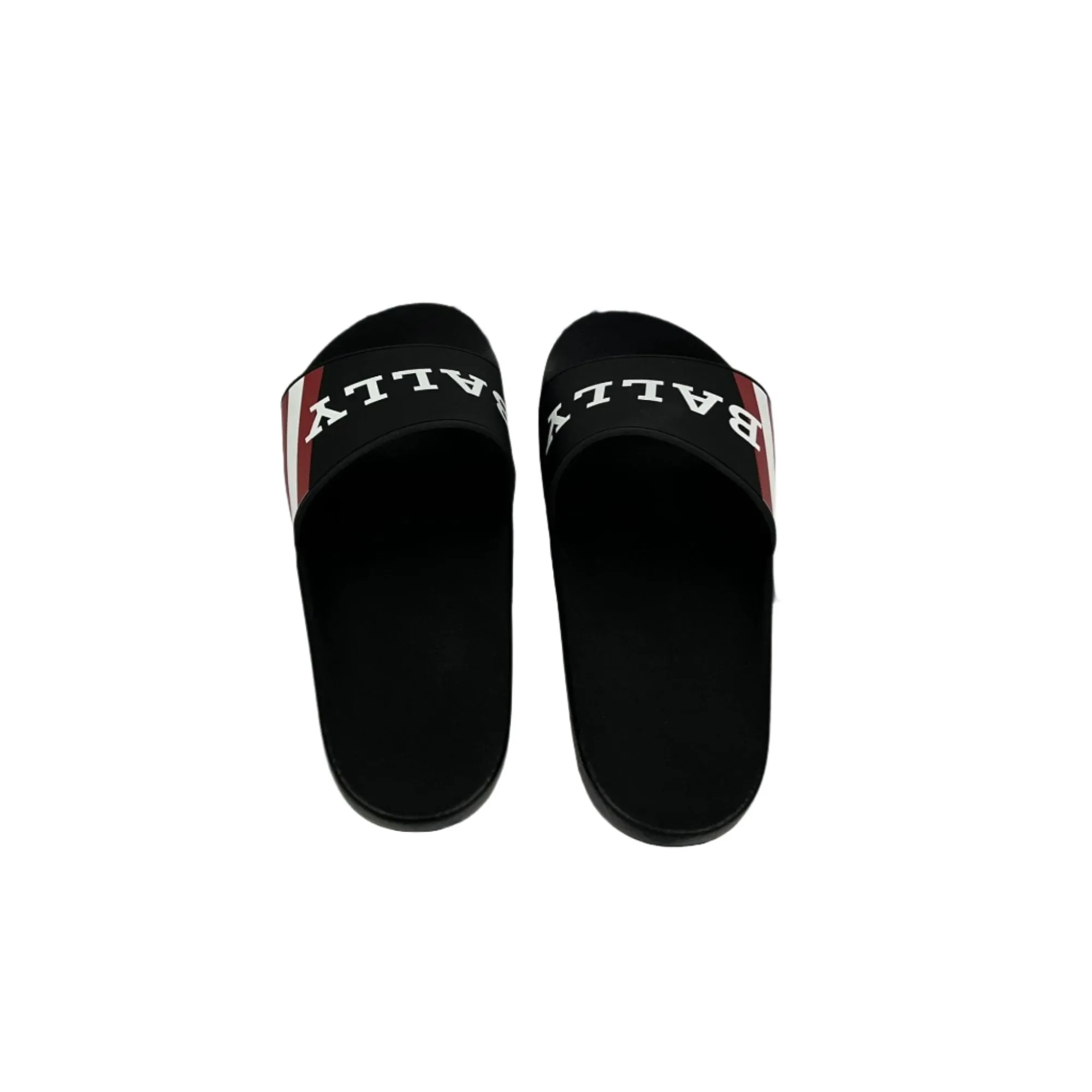 Bally Mens Simon Black Rubber Sandals