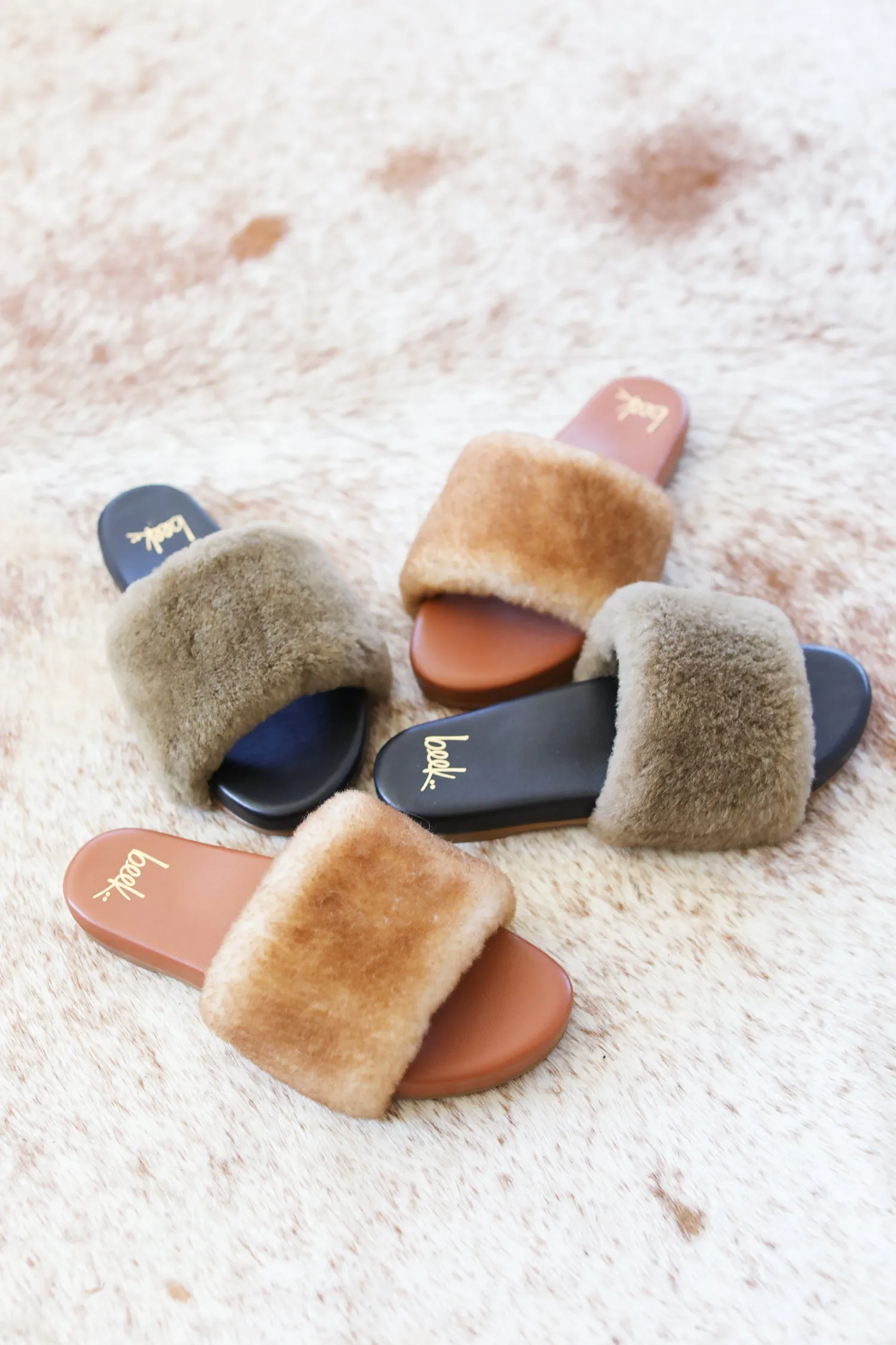 BAZA SHEARLING - Bronze/Black