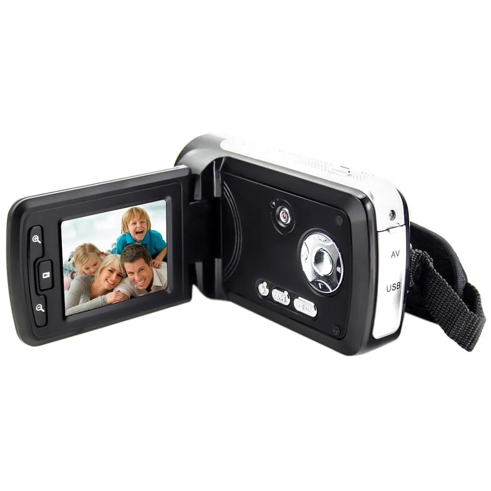 Bell & Howell DV200HD HD Video Camera Camcorder with Built-in Video Light | Black