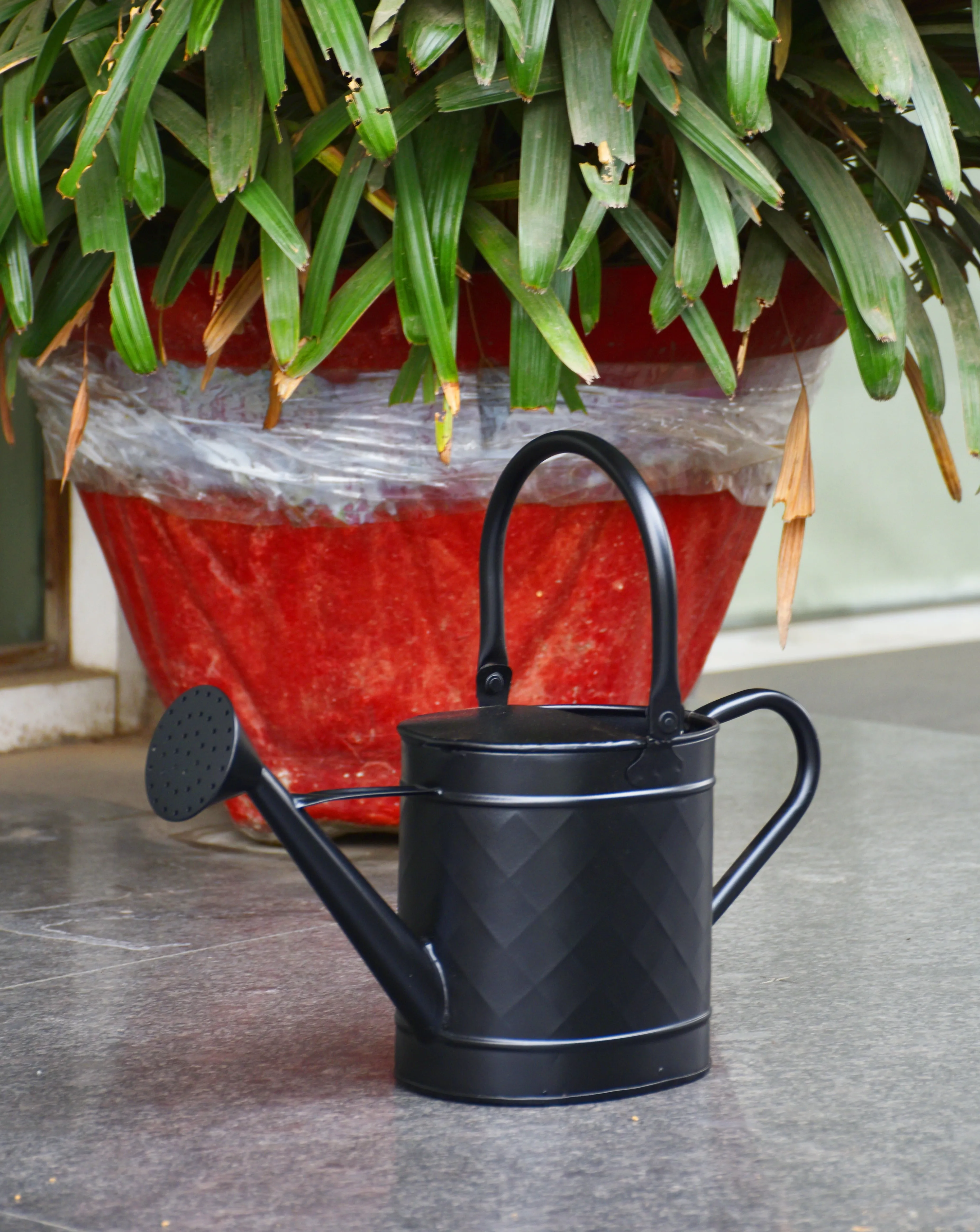 Better Homes & Gardens Black Metal Watering Can Rust Resistance Indoor/Outdoor