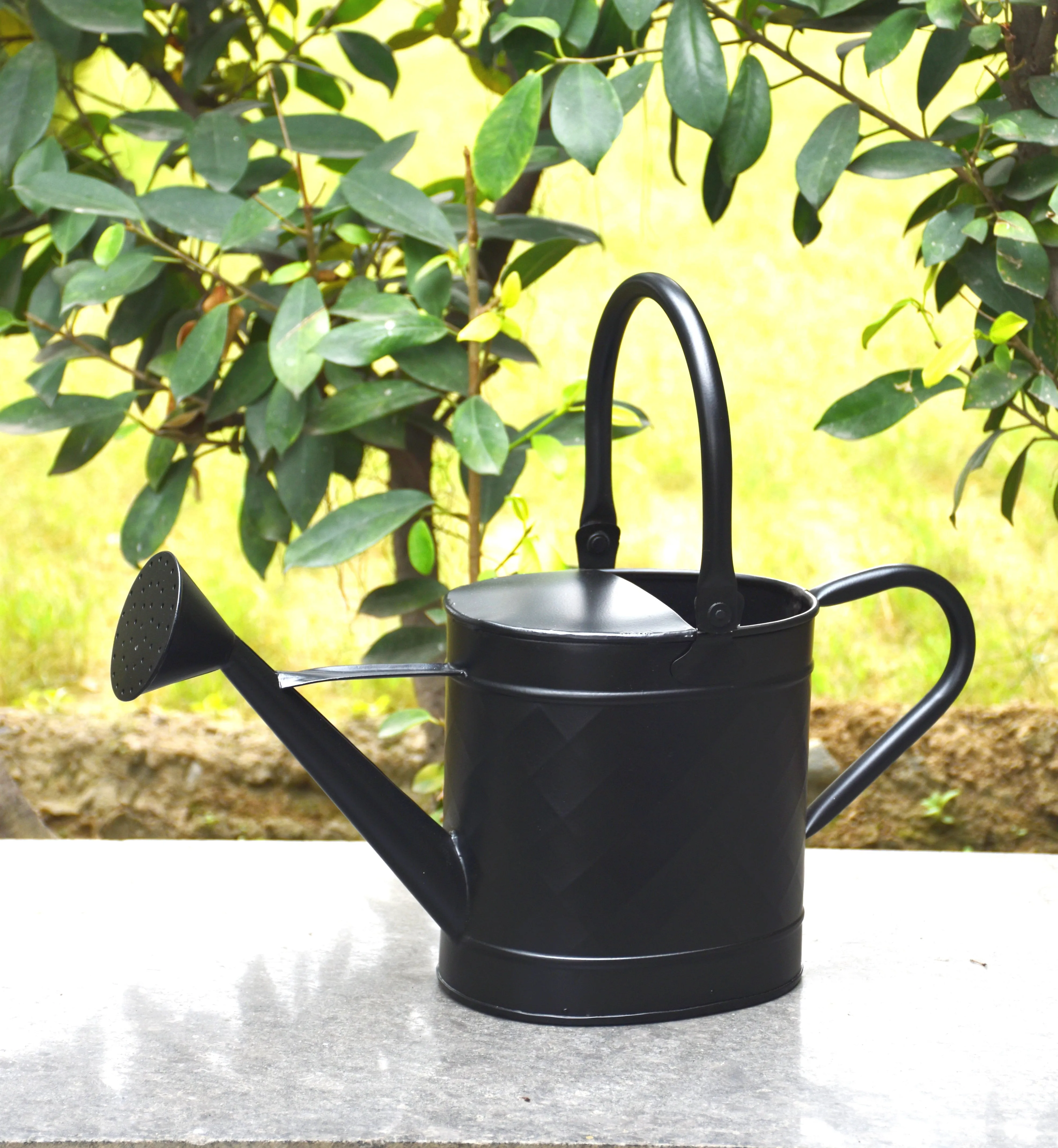 Better Homes & Gardens Black Metal Watering Can Rust Resistance Indoor/Outdoor