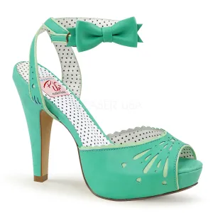 BETTIE-01  Teal Faux Leather