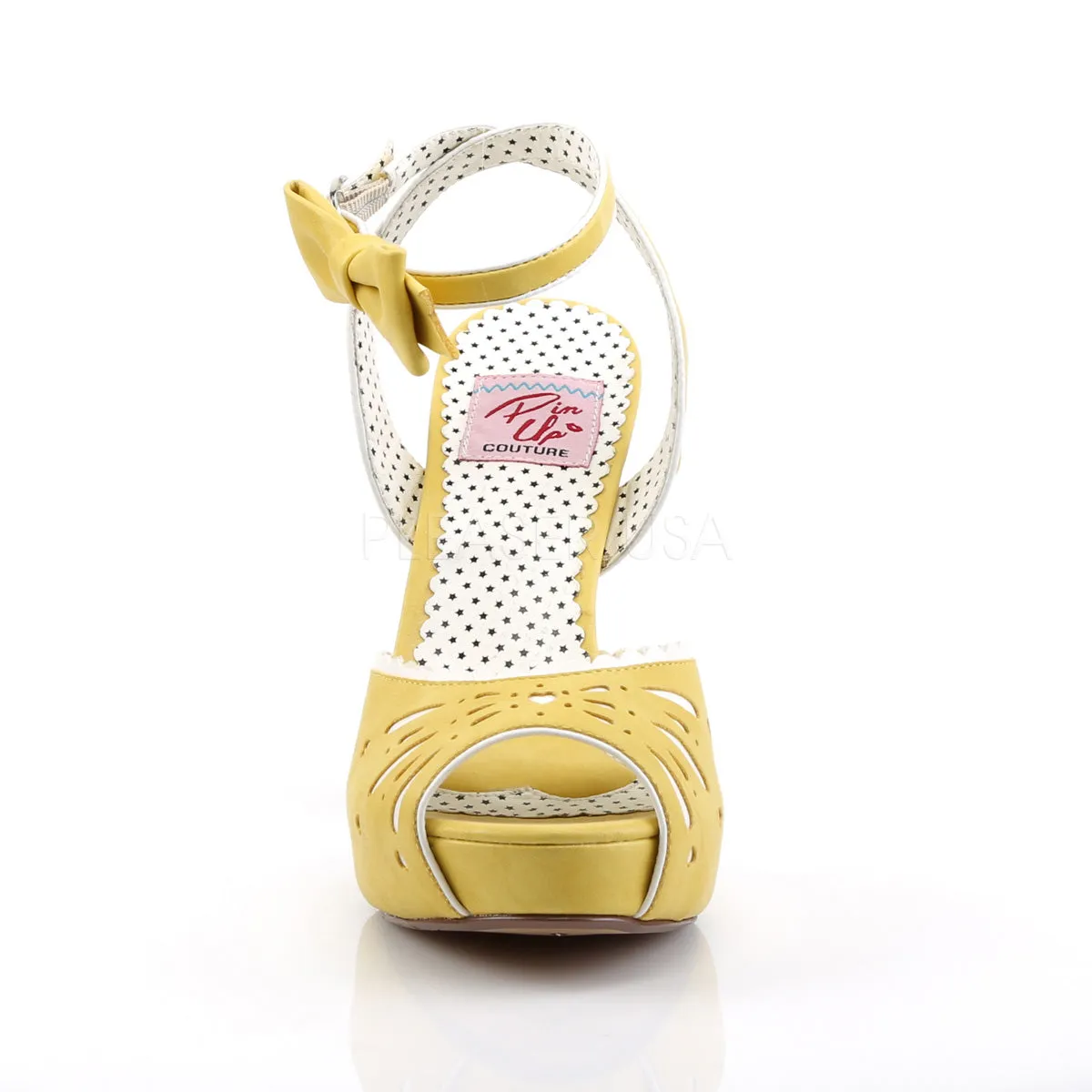 BETTIE-01  Yellow Faux Leather