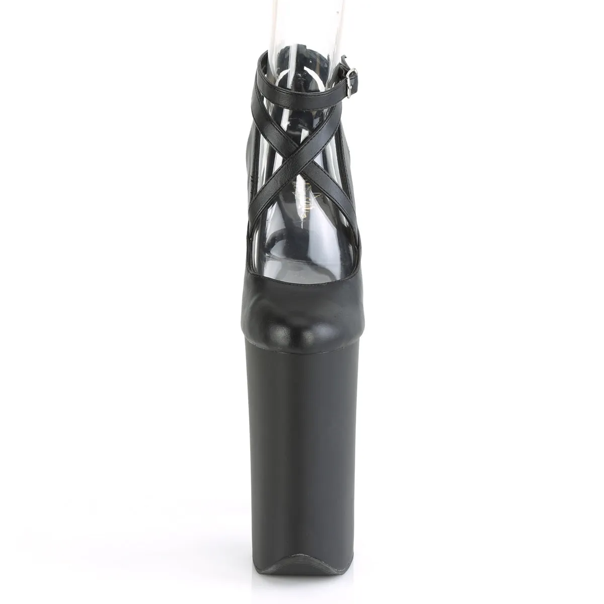 BEYOND-087  Black Faux Leather/Black Matte