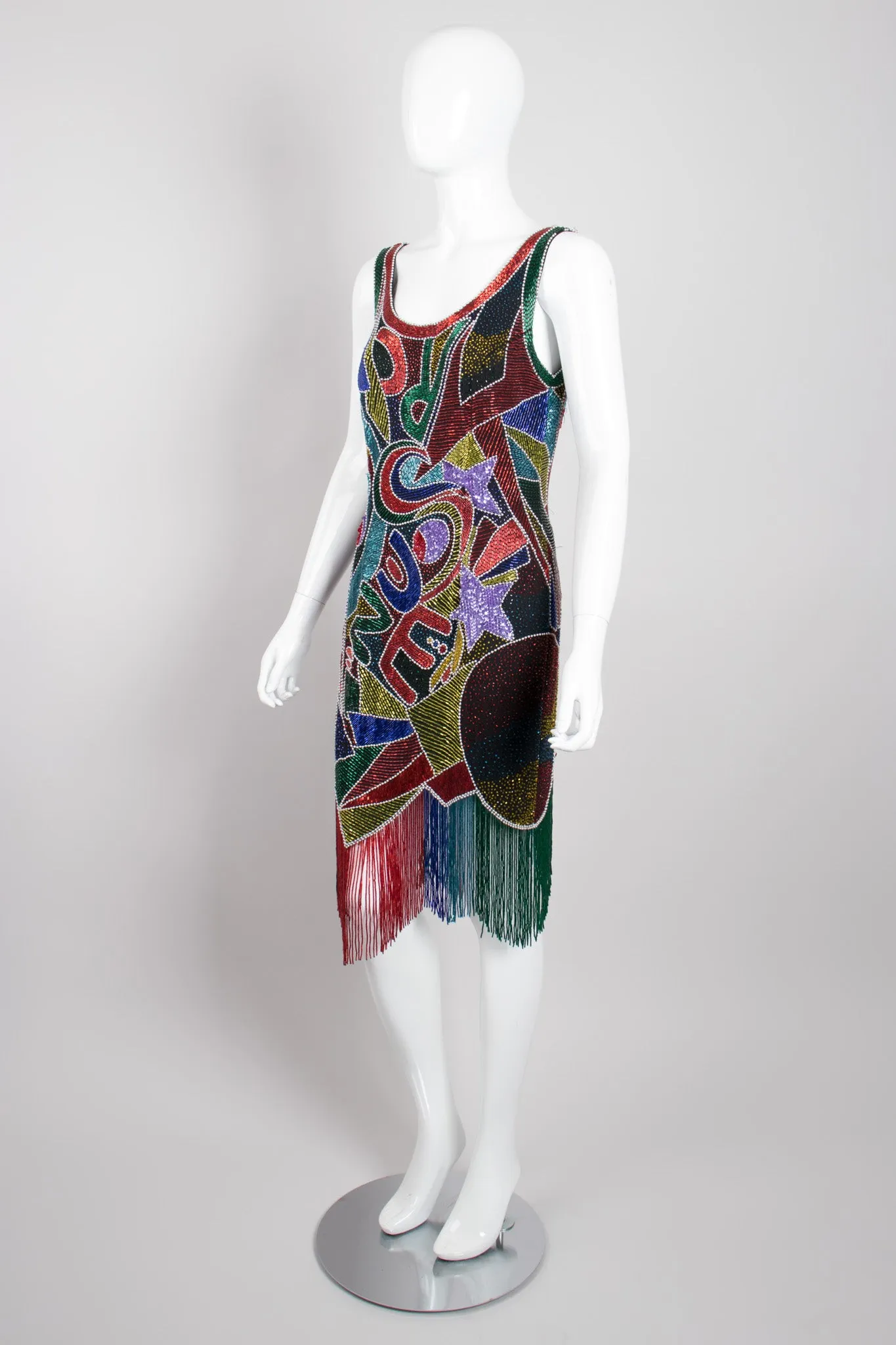 Black Tie Rainbow Alphabet Dress
