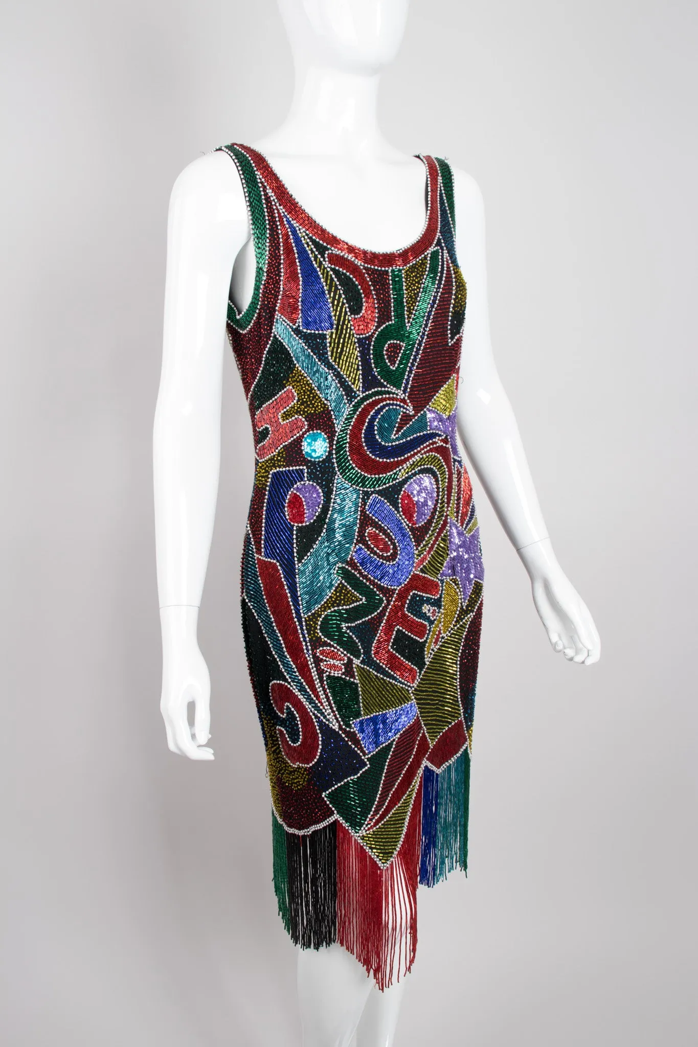 Black Tie Rainbow Alphabet Dress