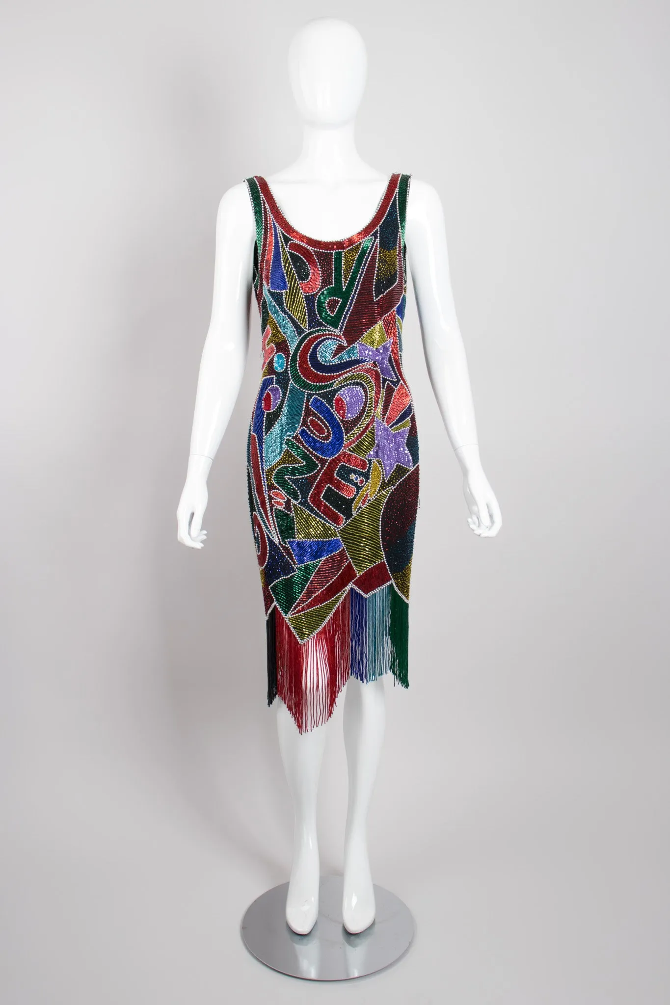 Black Tie Rainbow Alphabet Dress